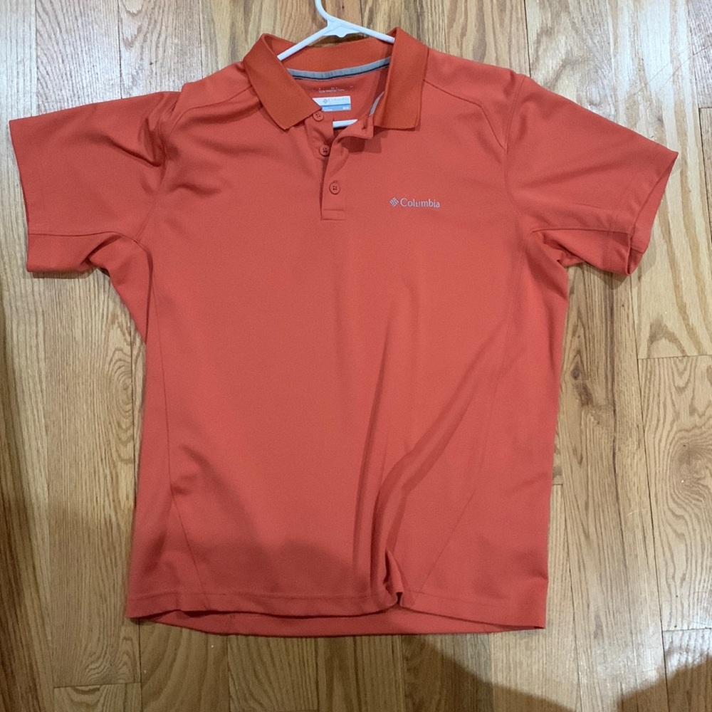Columbia Orange Polo Medium